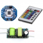 10W RGB SMD LED Diodes light + IR Controller With 24 key Remote + 110~220 Driver