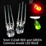 5MM 3 PINS Common Anode RED / GREEN